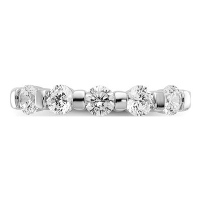 14K White Gold 3/4 ct tw Diamond Channel Wedding Band – view 5