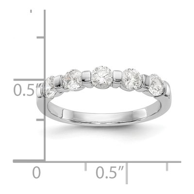 14K White Gold 3/4 ct tw Diamond Channel Wedding Band – view 8