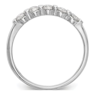 14K White Gold 1/2 ct tw Diamond Channel Wedding Band – view 2