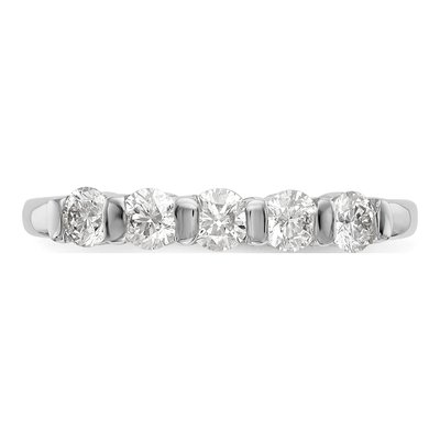 14K White Gold 1/2 ct tw Diamond Channel Wedding Band – view 4