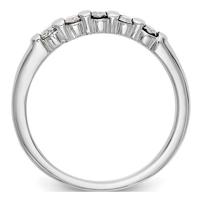 14K White Gold 1/4 ct tw Diamond Channel Wedding Band – view 3