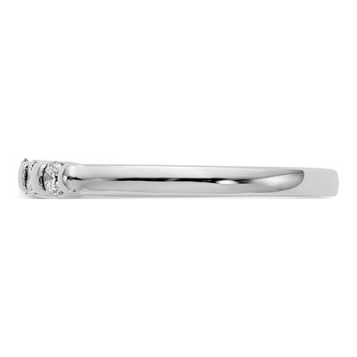 14K White Gold 1/4 ct tw Diamond Channel Wedding Band – view 4