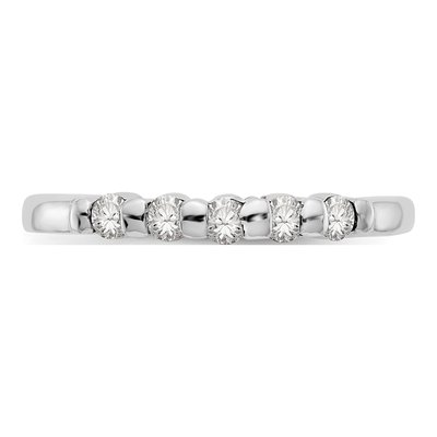 14K White Gold 1/4 ct tw Diamond Channel Wedding Band – view 5
