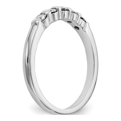 14K White Gold 1/4 ct tw Diamond Channel Wedding Band – view 7