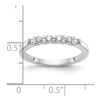 14K White Gold 1/4 ct tw Diamond Channel Wedding Band – view 8