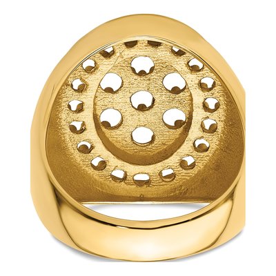 Men's 14K Yellow Gold Cluster Ring Mounting – view 4