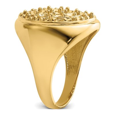 Men's 14K Yellow Gold Cluster Ring Mounting – view 5