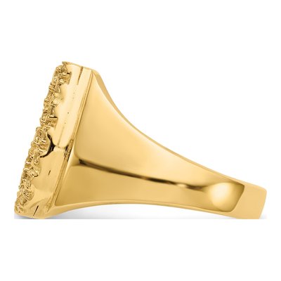 Men's 14K Yellow Gold 1/2 ct tw Diamond Horseshoe Ring – view 4