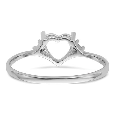 14K White Gold Gemstone Ring Mounting | Size 6 – view 4