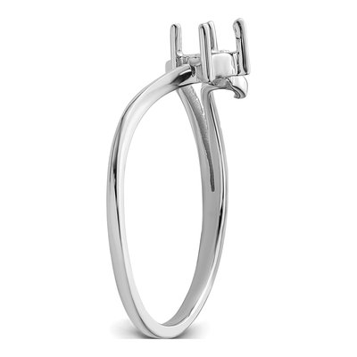 14K White Gold Diamond Ring Mounting – view 5