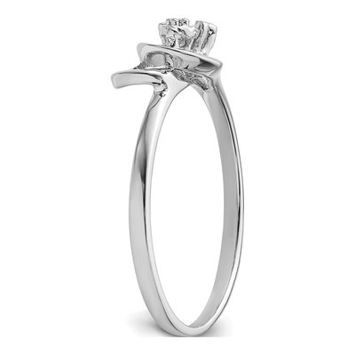 14K White Gold Diamond Ring Mounting – view 5