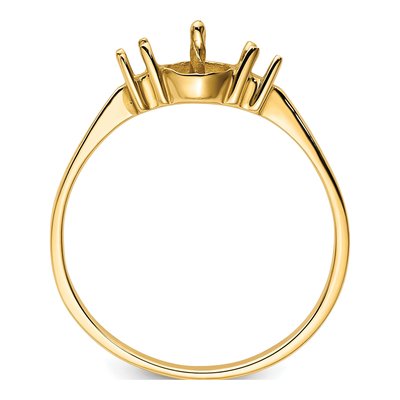 14K Yellow Gold Pearl Ring Mounting – view 3