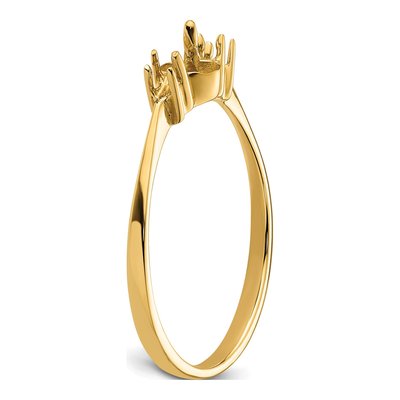 14K Yellow Gold Pearl Ring Mounting – view 5