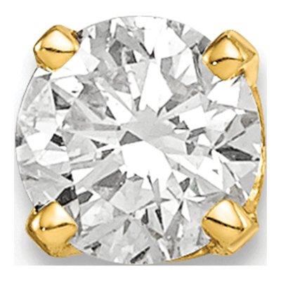 14K Yellow Gold 1/3 ct tw 4.25mm Round Diamond Stud Earrings