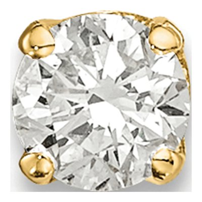 14K Yellow Gold 1/6 ct tw 3.5mm Round Diamond Stud Earrings