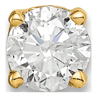 14K Yellow Gold 1/4 ct tw 4mm Round Diamond Stud Earrings
