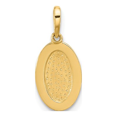 14K Yellow Gold Oval Charm – view 3