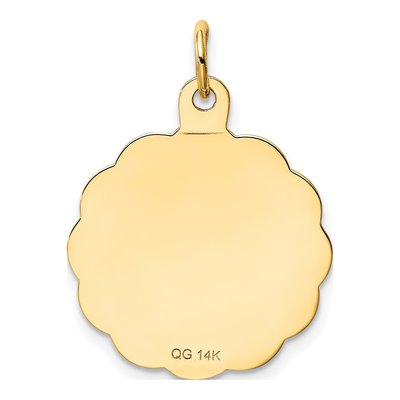 14K Yellow Gold 25th Anniversary Disc Charm – view 5