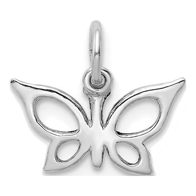 14K White Gold Butterfly Pendant – view 4