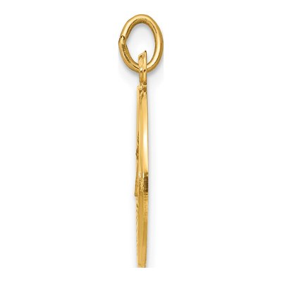 14K Yellow Gold Caridad Del Cobre Medal Pendant – view 3