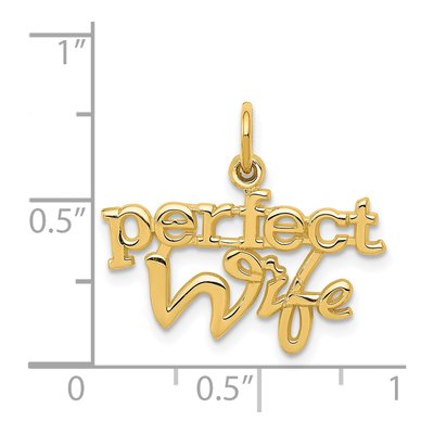 14K Yellow Gold 'perfect Wife' Pendant – view 4