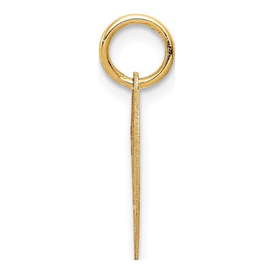 14K Yellow Gold Granddaughter Heart Number 1 Charm – view 3