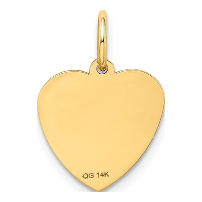 14K Yellow Gold Granddaughter Heart Number 1 Charm – view 5