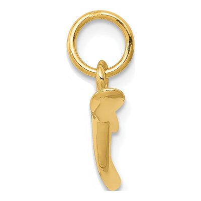 14K Yellow Gold Wishbone Pendant – view 3