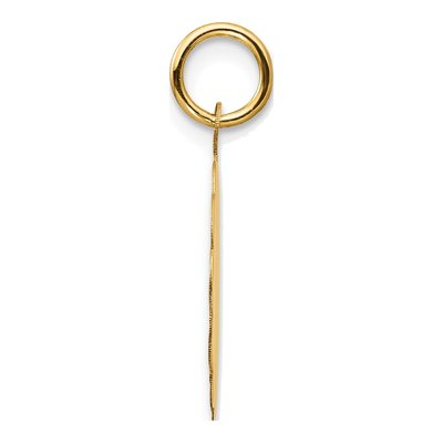 14K Yellow Gold Graduation Cap Disc Charm – view 3