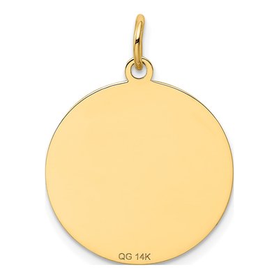 14K Yellow Gold Beagle Dog Disc Charm – view 5