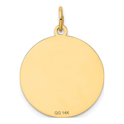 14K Yellow Gold Dachshund Disc Charm – view 5