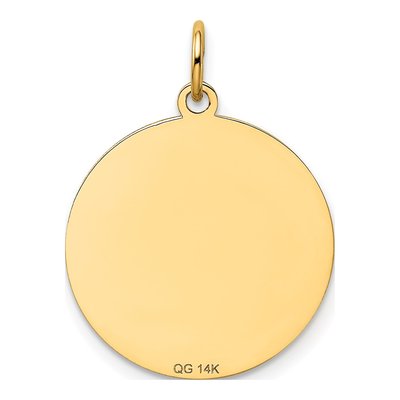 14K Yellow Gold German Shepherd Disc Charm – view 5