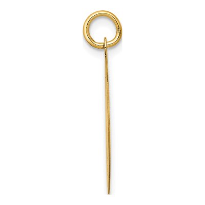 14K Yellow Gold Poodle Disc Charm – view 3