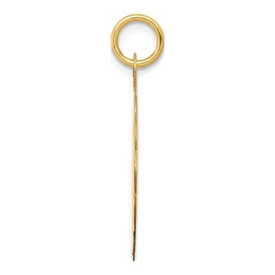 14K Yellow Gold Baseball Disc Charm – view 3