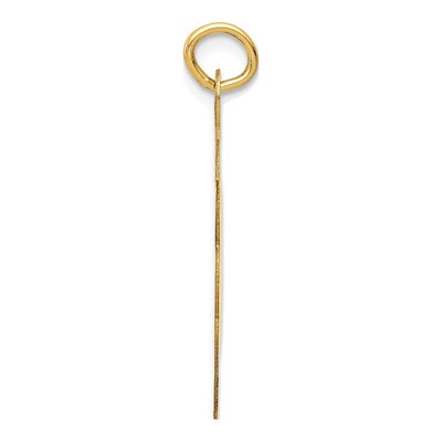 14K Yellow Gold Wedding Bells Disc Charm – view 3