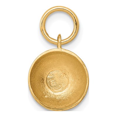 14K Yellow Gold Champagne Glass Charm – view 3