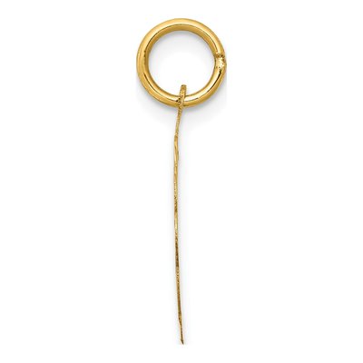 14K Yellow Gold Heart Disc Charm – view 3