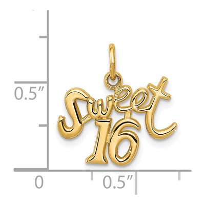 14K Yellow Gold Sweet Pendant – view 4