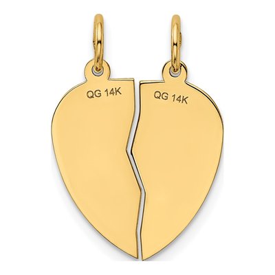 14K Yellow Gold 2-Piece I LOVE YOU Pendant – view 5