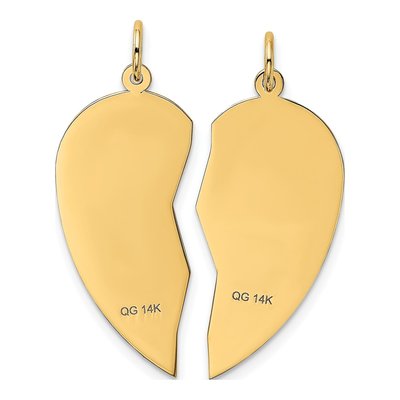 14K Yellow Gold I LOVE YOU 2-Piece Charm – view 5