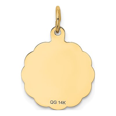 14K Yellow Gold Love Birds Disc Charm – view 5