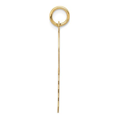 14K Yellow Gold Flat Key Charm – view 3