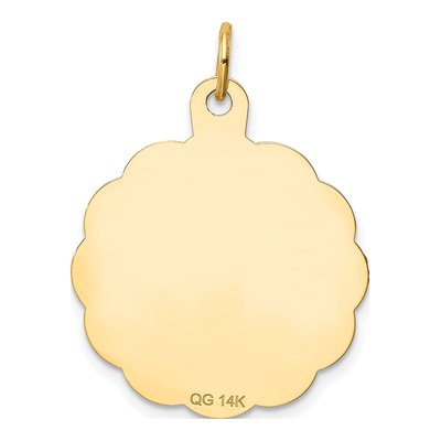 14K Yellow Gold Date Disc Charm – view 5