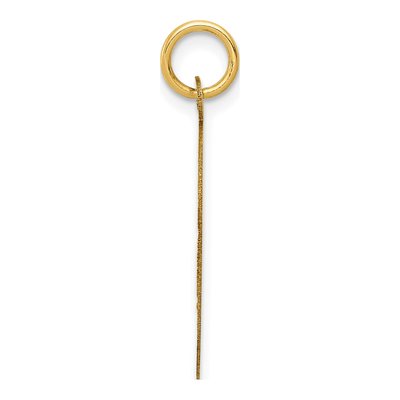 14K Yellow Gold Engravable Date Disc Charm – view 3