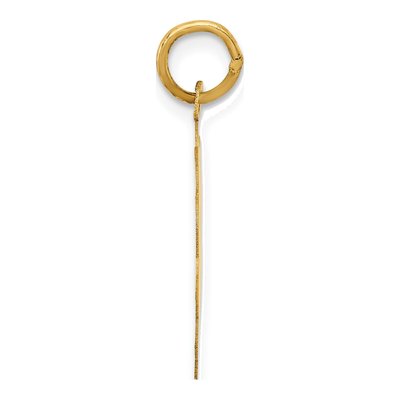 14K Yellow Gold Date Disc Charm – view 3
