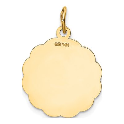 14K Yellow Gold Date Disc Charm – view 5