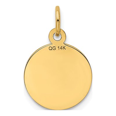 14K Yellow Gold Happy Anniversary Disc Charm – view 5