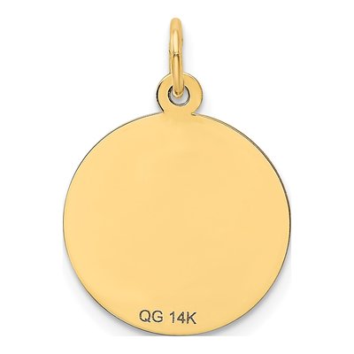 14K Yellow Gold Happy Anniversary Disc Charm – view 5