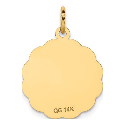 14K Yellow Gold Happy Anniversary Bells Disc Charm – view 5