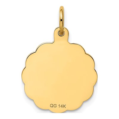 14K Yellow Gold 5th Anniversary Disc Charm – view 5